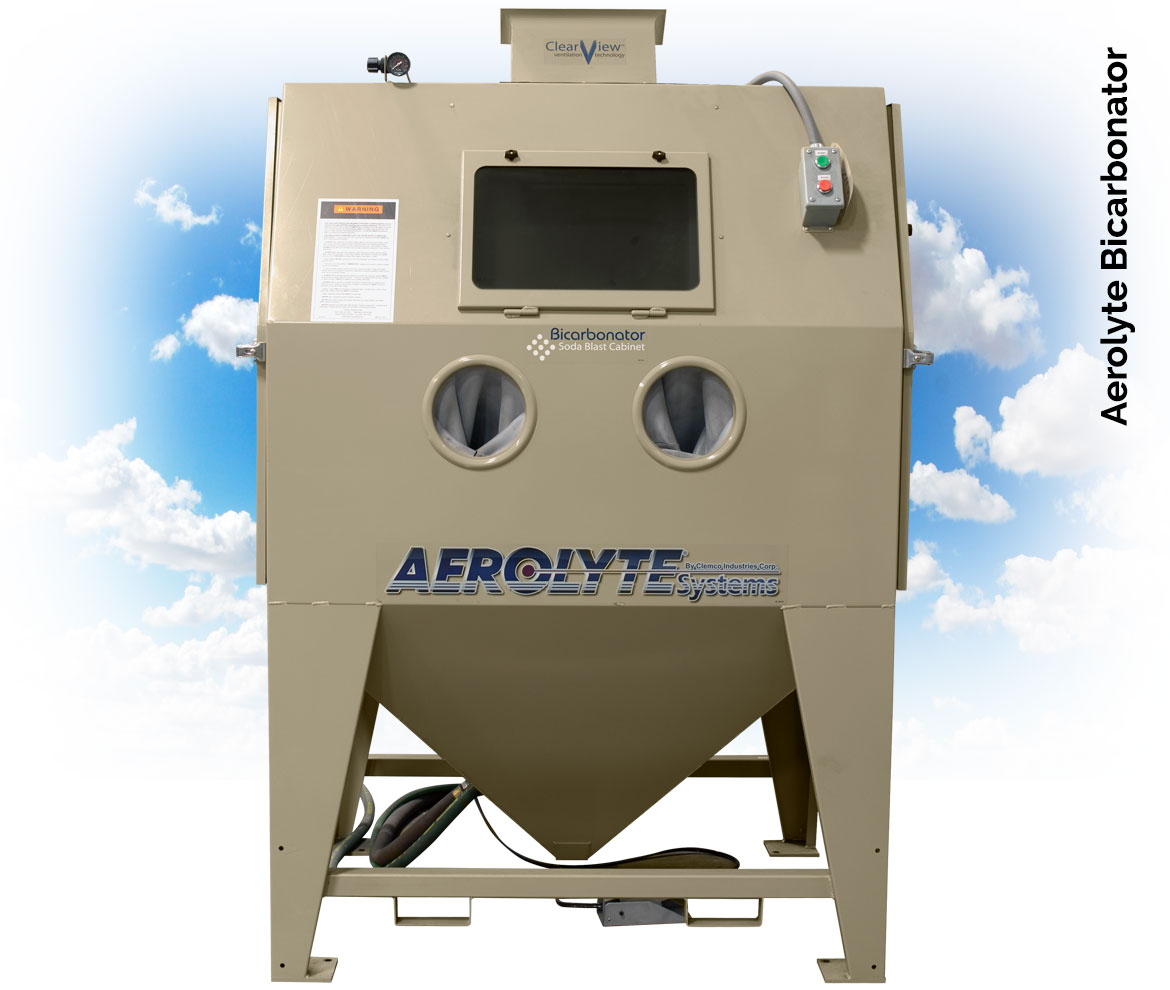 Aerolyte Bicarbonator Pulsar Plus III-S, Abrasive Blast Cabinets, Media Blasting Cabinets, Sand Blasting Cabinets