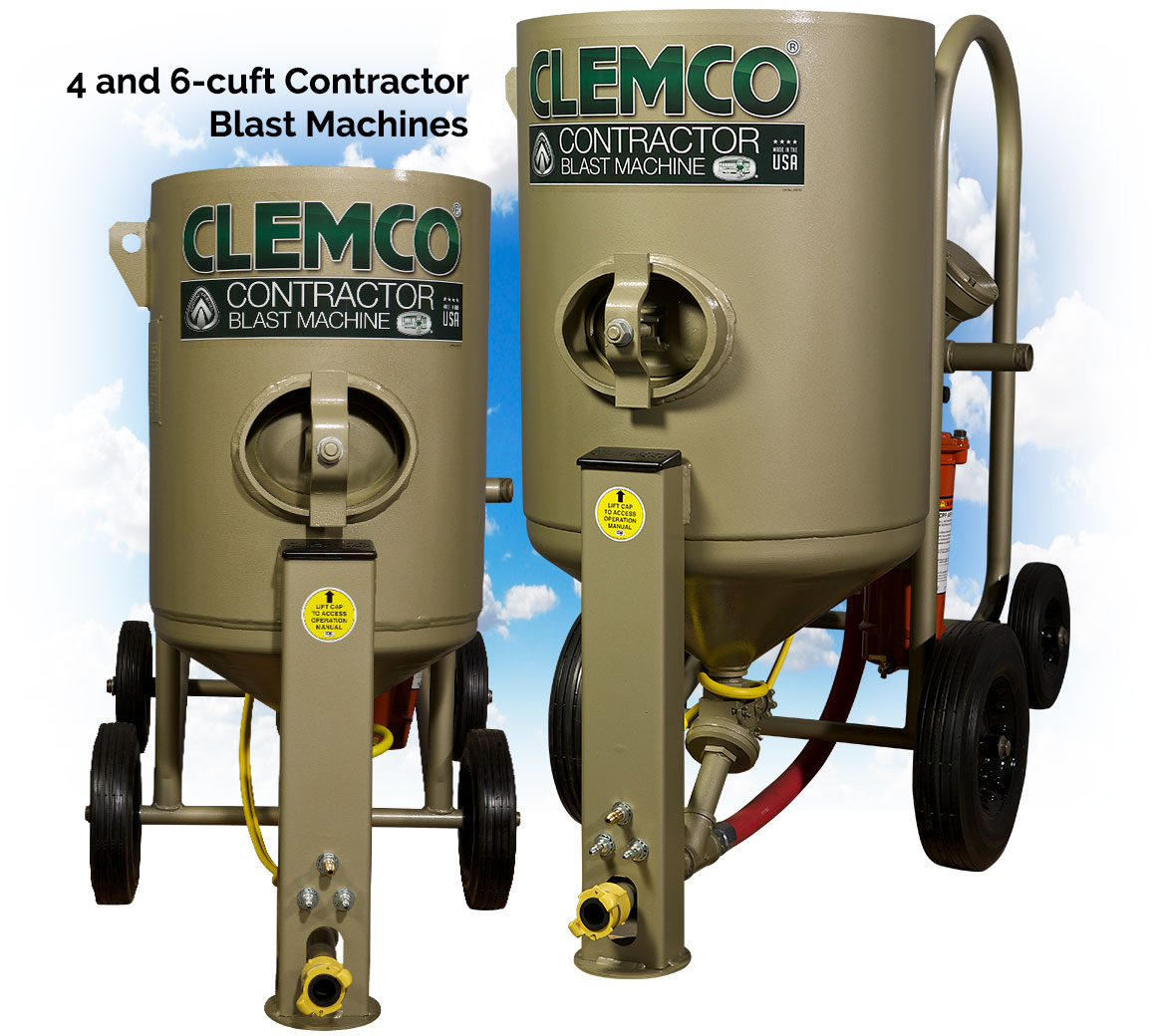 4 and 6 cuft Contractor Blast Machines and Sand blasting machines