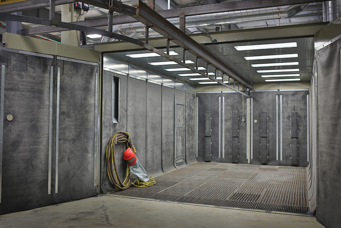 Industrial Blast Room, Engineering, Soda Blasting, Shot Blasting