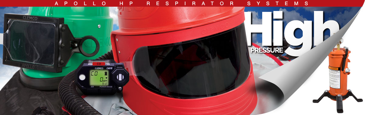 Apollo High-Pressure, NIOSH-Approved, Type CE Air-Supplied Respirator Systems and Accessories