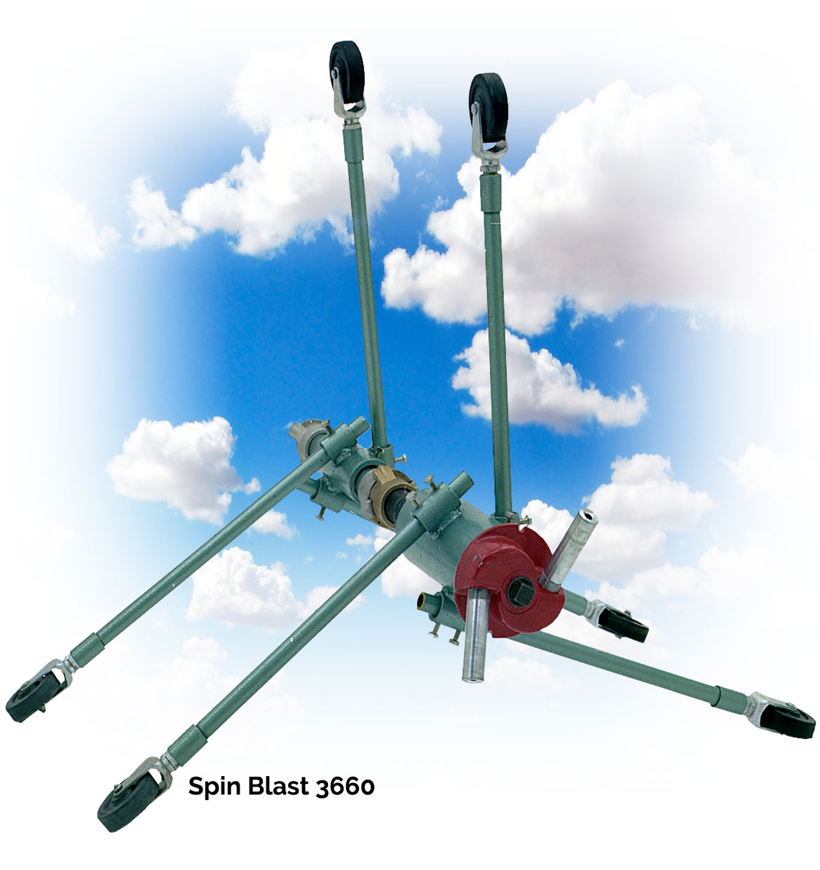 Spin-Blast 3660, pipe sand blasting