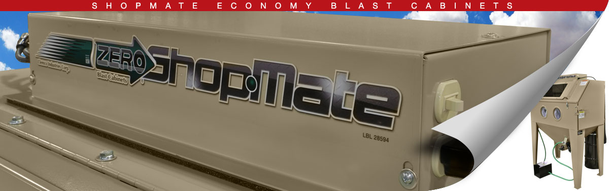 ShopMate Economy Blast Cabinets; Small Blast Cabinet