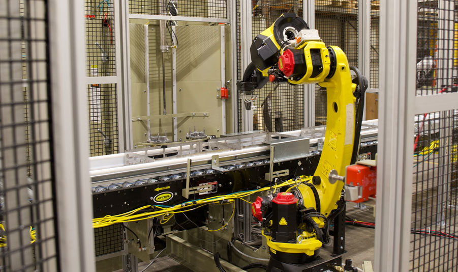 Automated Engineered Blast Cabinet with Robotics