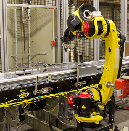 Automated Engineered Blast Cabinet with Robotics