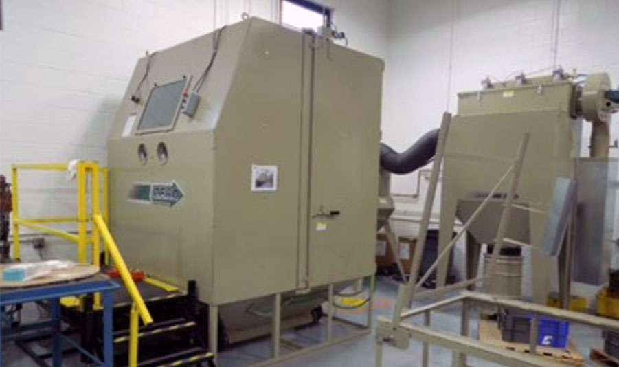 Modified Abrasive Blast Cabinet for Aerospace